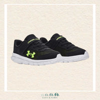 Under Armour: Boys' Infant Assert 9 AC Running Shoes - Black & Lime (U3-41), CoCo & KaBri Children's Boutique