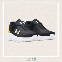 Under Armour Boys' Infant Surge 4 AC Running Shoes - Black/Yellow (X4 - 147), CoCo & KaBri Children's Boutique