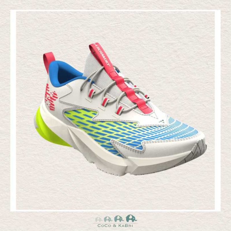 Under Armour Boys' Pre - School Scramjet 7 Running Shoes - Summit White (Y1), CoCo & KaBri Children's Boutique