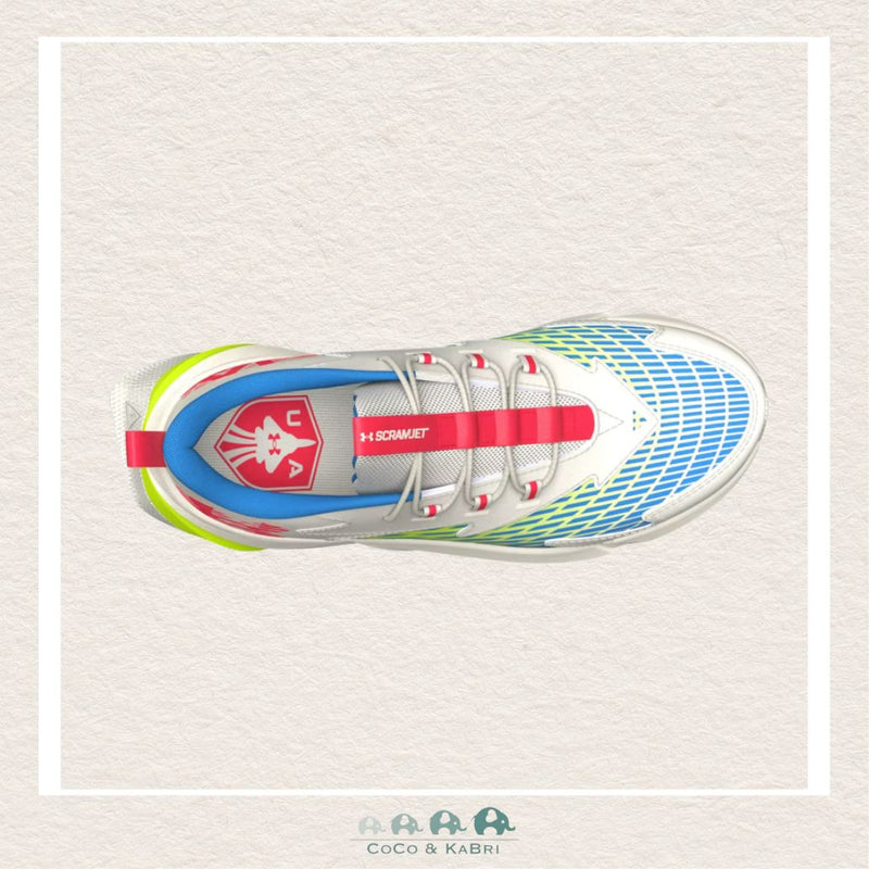 Under Armour Boys' Pre - School Scramjet 7 Running Shoes - Summit White (Y1), CoCo & KaBri Children's Boutique