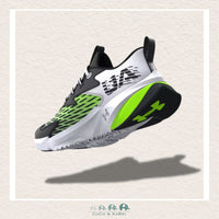Under Armour Boys' Pre - School Scramjet 7 Running Shoes - White/Hyper Green (Q2), CoCo & KaBri Children's Boutique
