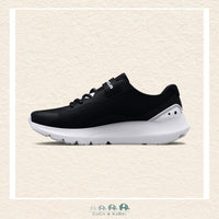 Under Armour Boys' Pre - School Surge 3 AC Running Shoes Black/White. (Y3), CoCo & KaBri Children's Boutique