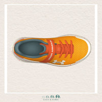 Under Armour Boys' Pre - School Surge 4 AC Running Shoes - Squad Orange (T4), CoCo & KaBri Children's Boutique