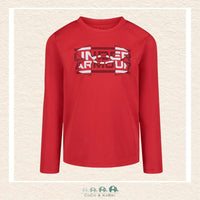 Under Armour: Boys' Puff Mesh Long Sleeve Tshirt - Red, CoCo & KaBri Children's Boutique