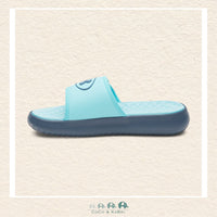 Side profile of the Fresco Blue Ignite Pro 8 slides highlighting the dual-layer Performance 4D Foam® footbed that contours to the foot for ultimate underfoot cushioning | Canada