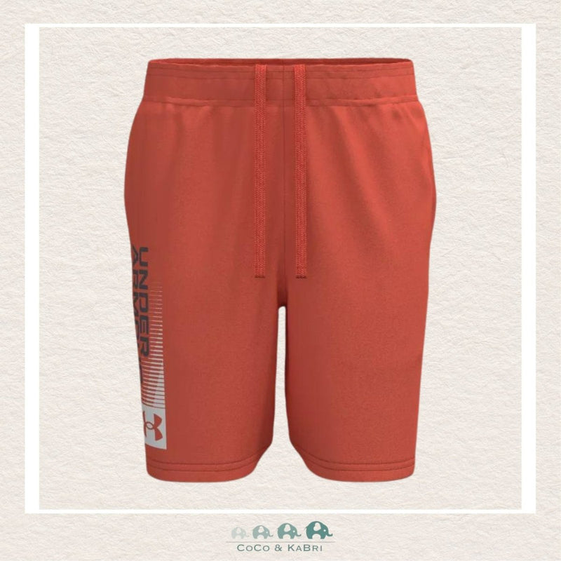 Under Armour: Boy's Tech™ Wordmark Shorts - Fire, CoCo & KaBri Children's Boutique