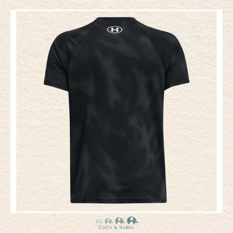 Under Armour: Youth Boys' Tech™ Big Logo Printed Short Sleeve - Black, CoCo & KaBri Children's Boutique