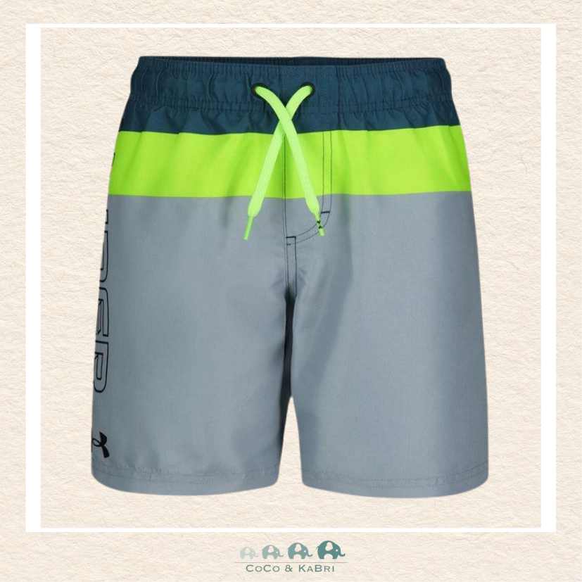 Under Armour Boys Youth: Tri Block Volley Swim Trunk - Static Blue, CoCo & KaBri Children's Boutique