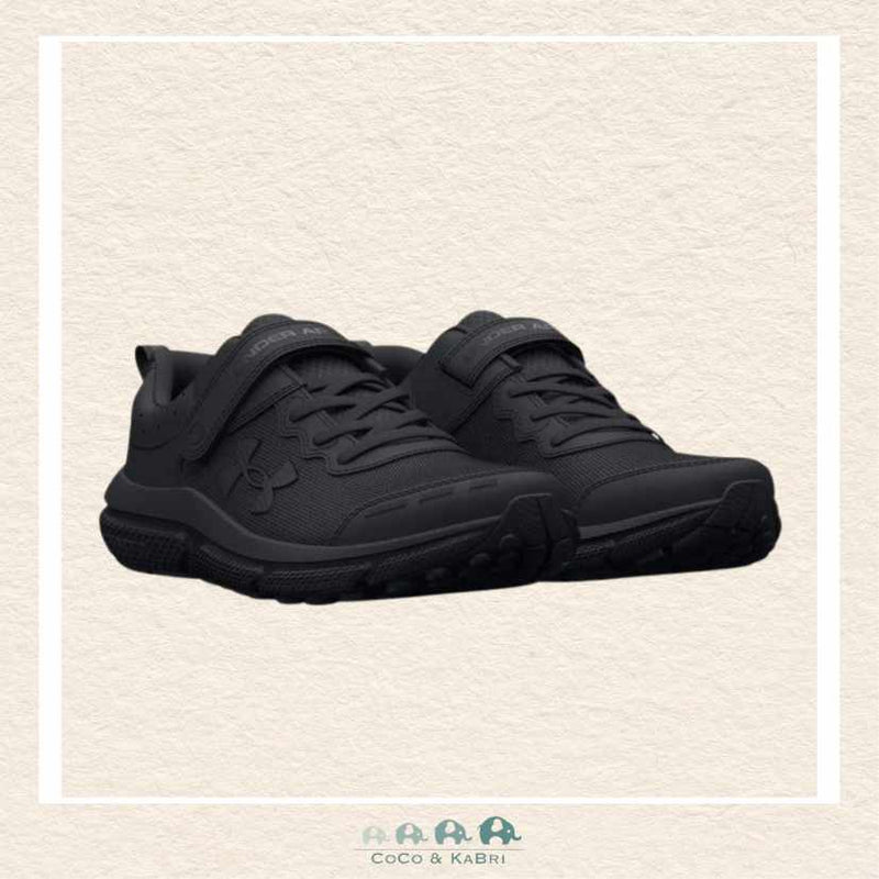 Under Armour: BPS Assert Shoe 10 AC - Black (Y3-21), CoCo & KaBri Children's Boutique