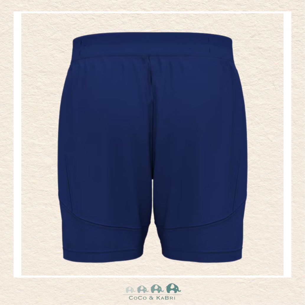 Back view of the Royal Blue Challenger Team Pro shorts showing the sleek, athletic cut and the moisture-wicking material designed for maximum agility and speed | Canada