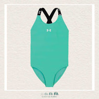 Under Armour Cross Back Youth Swimsuit - Prism Green, CoCo & KaBri Children's Boutique