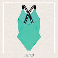 Under Armour Cross Back Youth Swimsuit - Prism Green, CoCo & KaBri Children's Boutique