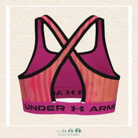 Under Armour: Girls' Crossback Printed Sports Bra - Bubble Peach, CoCo & KaBri Children's Boutique