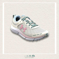 Under Armour Girls' Grade School Assert 10 Running Shoes - Stone/Nimbus Blue (S3), CoCo & KaBri Children's Boutique
