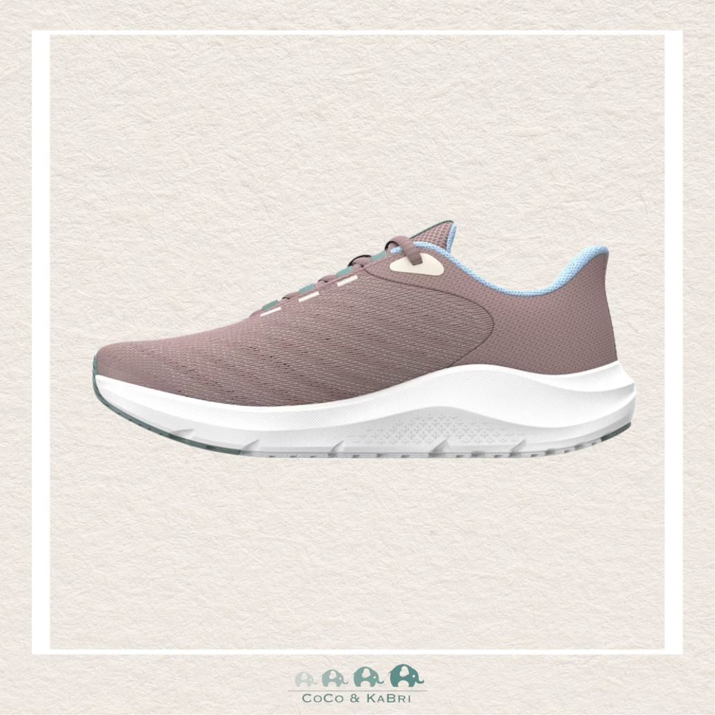 Under Armour Girls' Grade School Pursuit 4 Big Logo Running Shoes - Tourmaline Pink/Nimbus Blue - Stone, CoCo & KaBri Children's Boutique