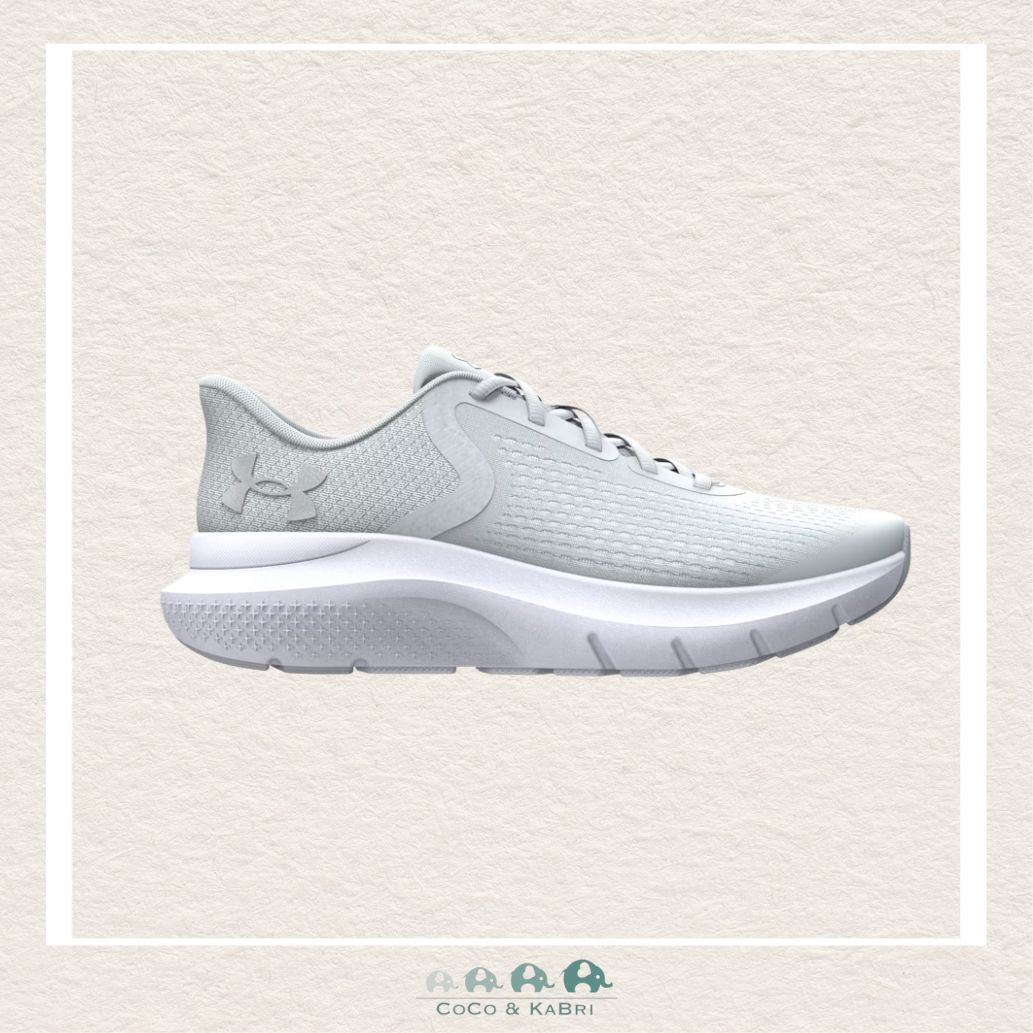Under Armour Girls' Grade School Rogue 5 Running Shoes - Halo Gray/Metallic Silver (N2), CoCo & KaBri Children's Boutique