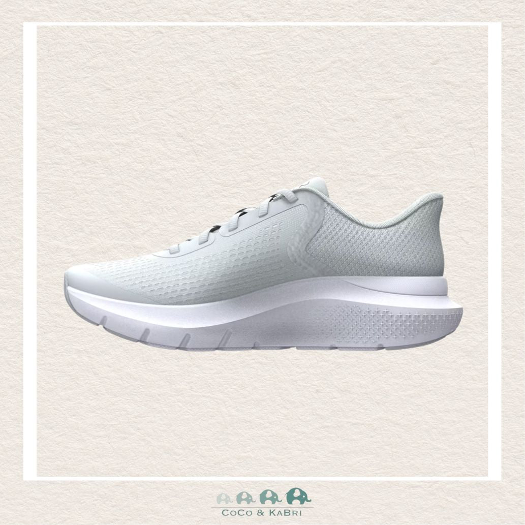 Under Armour Girls' Grade School Rogue 5 Running Shoes - Halo Gray/Metallic Silver (N2), CoCo & KaBri Children's Boutique