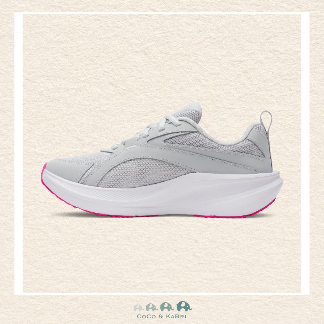 Under Armour: Girls' Grade School Running Shoes Assert 11 WIDE - Halo Gray (Q), CoCo & KaBri Children's Boutique