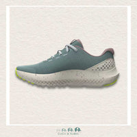 Under Armour Girls' Grade School Surge 4 Running Shoes - Serpentine/Stone/Metallic Tourmaline Pink (P3), CoCo & KaBri Children's Boutique
