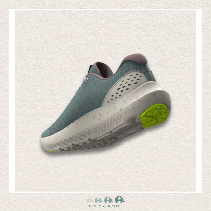 Under Armour Girls' Grade School Surge 4 Running Shoes - Serpentine/Stone/Metallic Tourmaline Pink (P3), CoCo & KaBri Children's Boutique