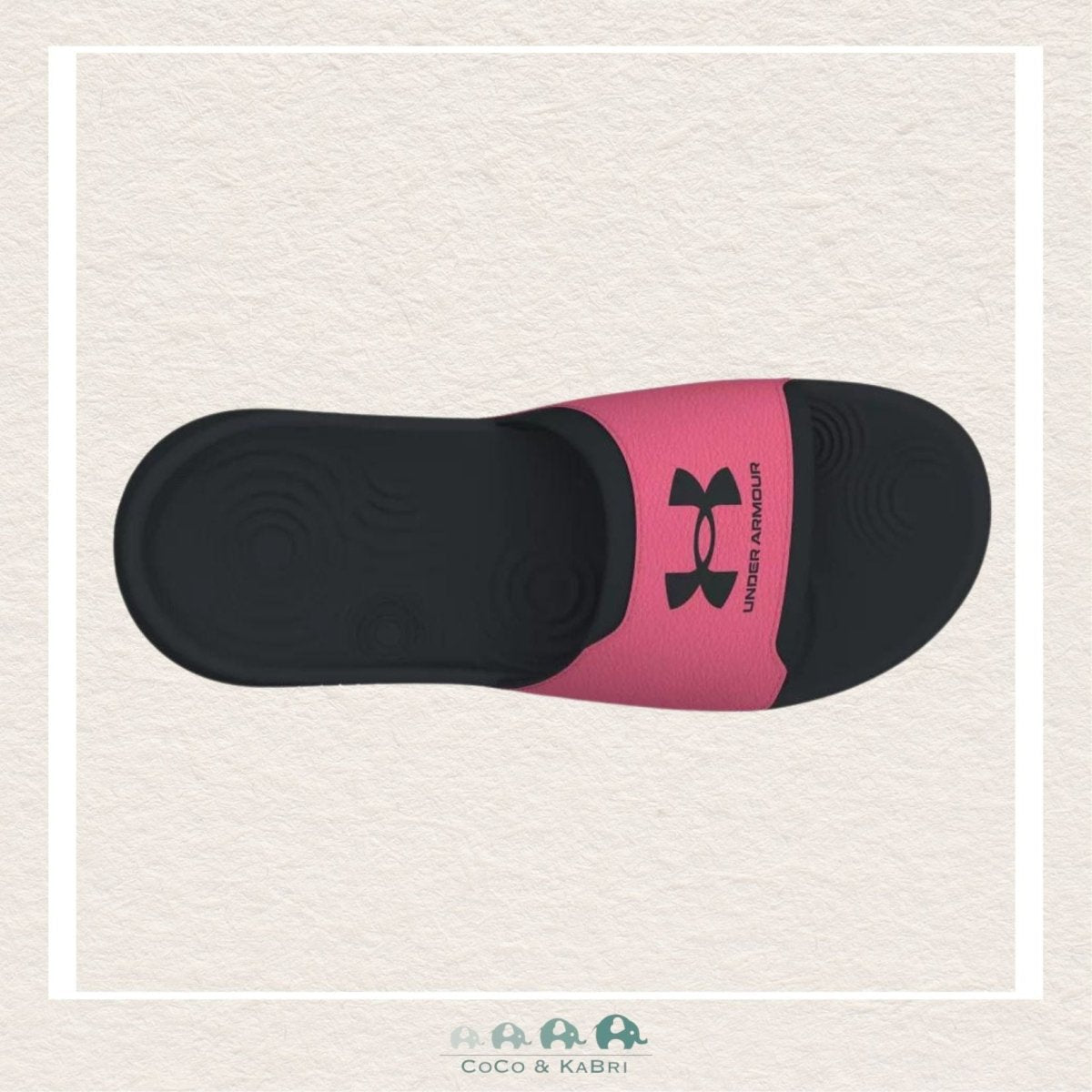 Under Armour Girls' Ignite Select Slides Black/Pink, CoCo & KaBri Children's Boutique