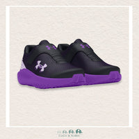 Under Armour: Girls' Infant Surge 4 AC Running Shoes - Black/Purple (U2 - 161), CoCo & KaBri Children's Boutique