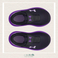 Under Armour: Girls' Infant Surge 4 AC Running Shoes - Black/Purple (U2 - 161), CoCo & KaBri Children's Boutique