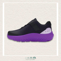 Under Armour: Girls' Infant Surge 4 AC Running Shoes - Black/Purple (U2 - 161), CoCo & KaBri Children's Boutique