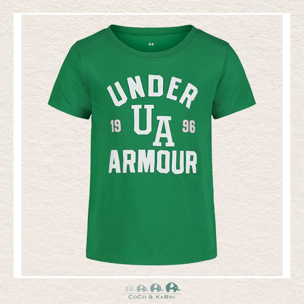 Under Armour: Girls Kids Tech Collegiate Tee - Kelly Green, CoCo & KaBri Children's Boutique