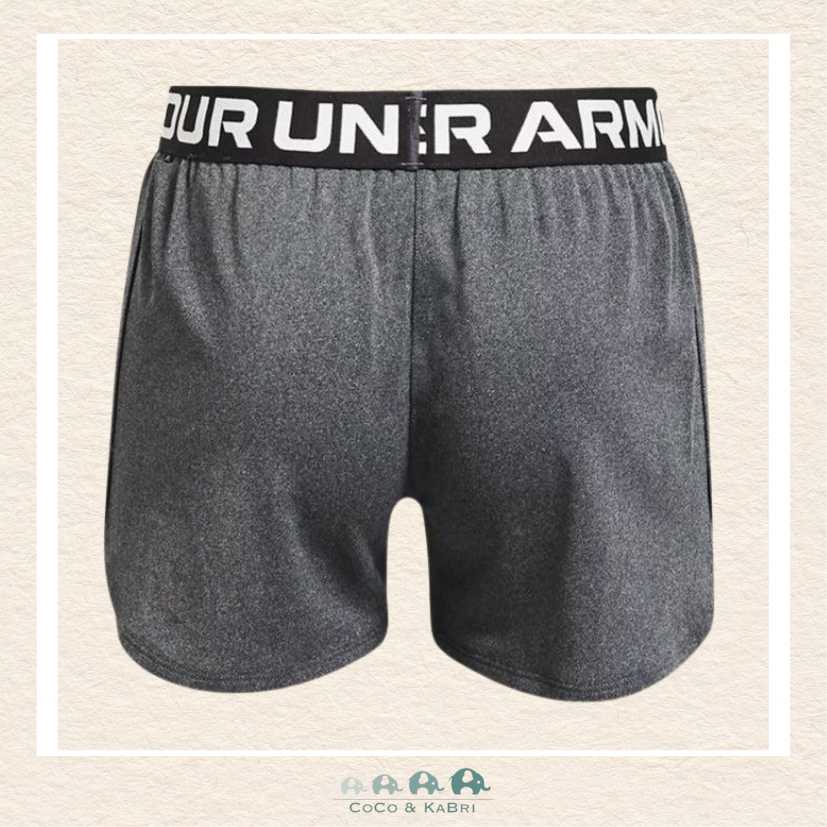 Under Armour: Girls' Play Up Shorts - Heather Gray, Girls Shorts, CoCo & KaBri, Children's Boutique