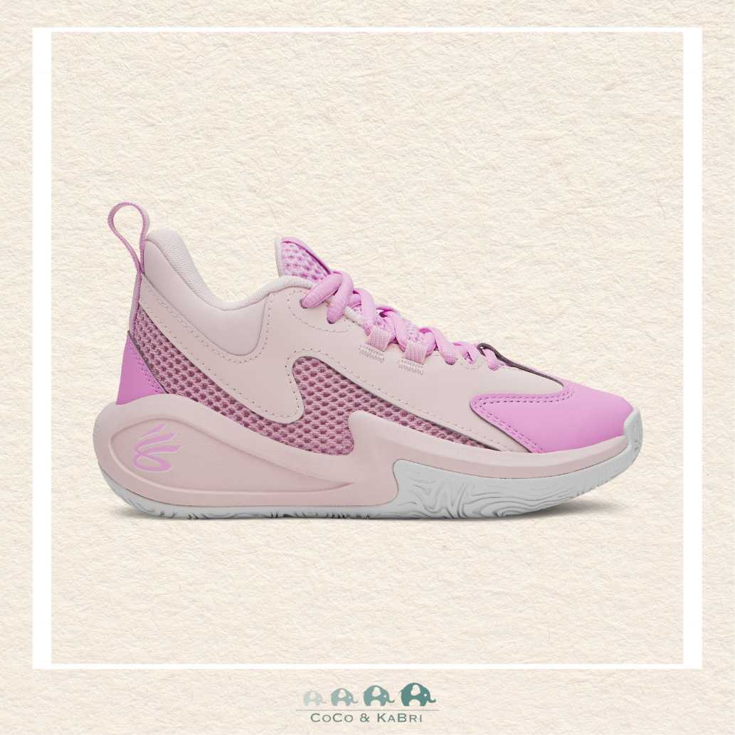Under Armour: Girls' Pre - School Basketball Shoes Curry 3Z 25 Pink Dusk (N4), CoCo & KaBri Children's Boutique