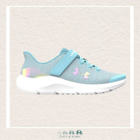 Under Armour Girl's Pre - School Pursuit 4 AC Running Shoes - Iridescent (T2 - 3), CoCo & KaBri Children's Boutique
