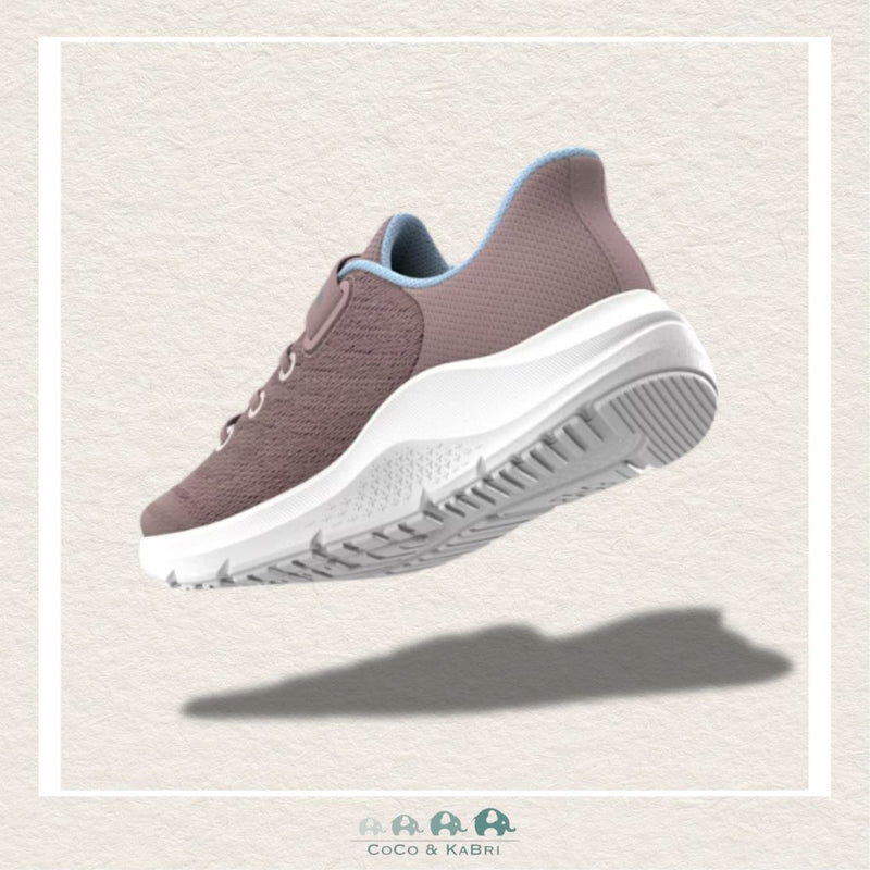 Under Armour Girls' Pre - School Pursuit 4 Big Logo AC Running Shoes - Tourmaline Pink/Nimbus Blue (M1), CoCo & KaBri Children's Boutique