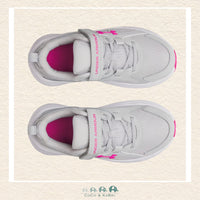 Under Armour: Girls' Pre - School Running Shoes Assert 11 AC Halo Gray/Pink (Q), CoCo & KaBri Children's Boutique