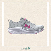 Under Armour Girls' Pre - School Running Shoes Assert 11 AC Wide - Halo Gray (T4), CoCo & KaBri Children's Boutique