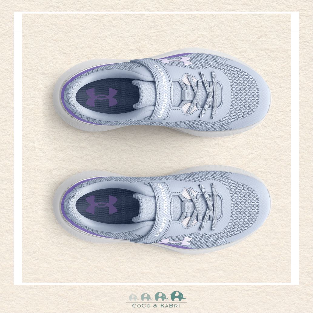 Under Armour Girls' Pre - School Surge 3 AC Running Shoes - Blue (Y1 - 34), CoCo & KaBri Children's Boutique