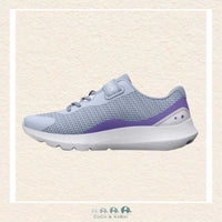 Under Armour Girls' Pre-School Surge 3 AC Running Shoes - Oxford Blue (M2-20), CoCo & KaBri Children's Boutique