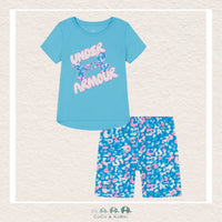 Under Armour: Girls Two Piece Shirt & Biker Shorts - Sky Blue, CoCo & KaBri Children's Boutique