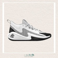 Under Armour Grade School Curry 3Z 25 Basketball Shoes - White/Black (R1), CoCo & KaBri Children's Boutique
