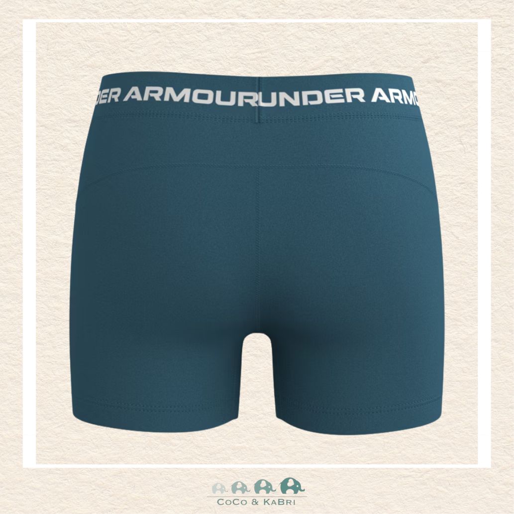 Under Armour Heat Gear Shorty Youth Girls' Shorts - Boundless Blue, CoCo & KaBri Children's Boutique