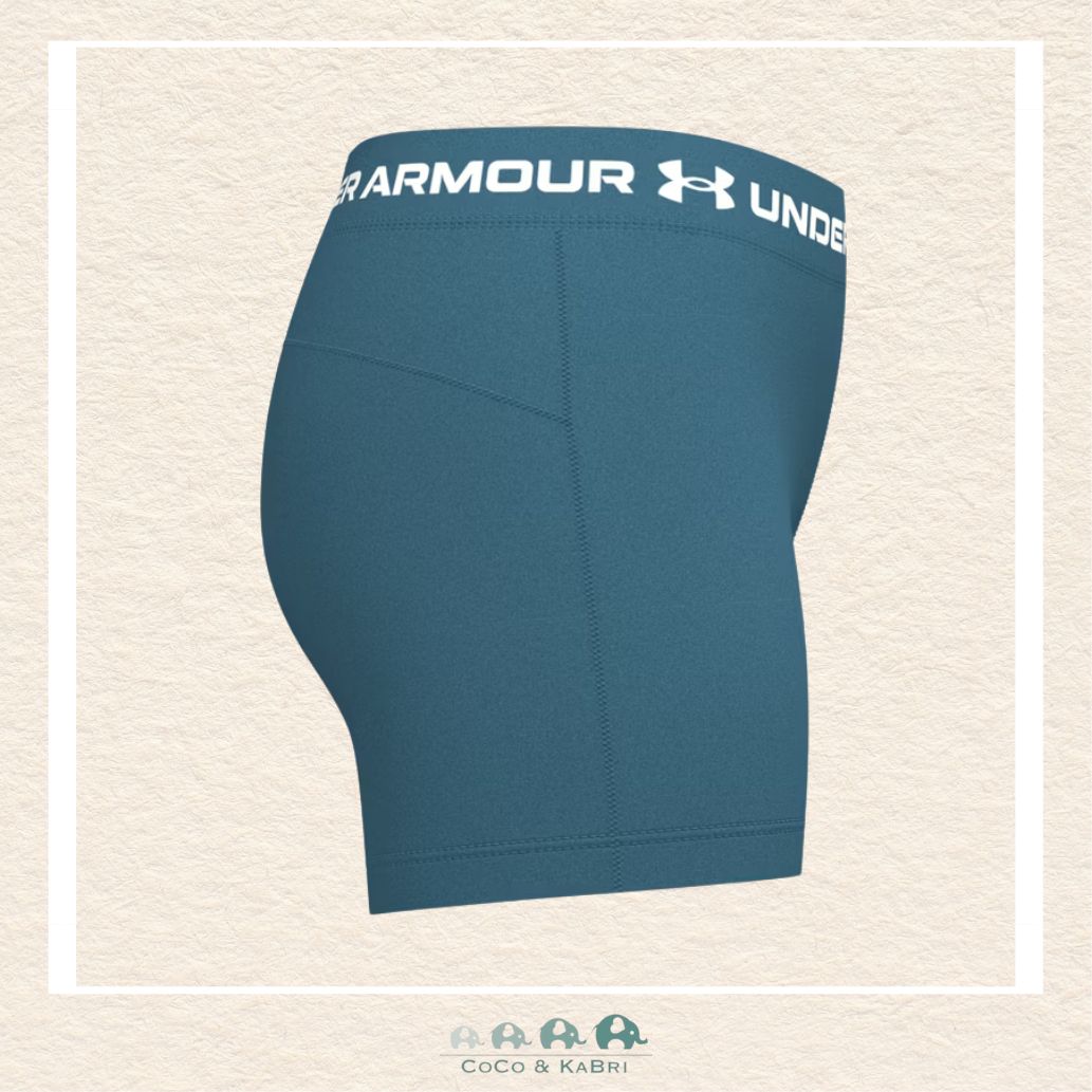 Under Armour Heat Gear Shorty Youth Girls' Shorts - Boundless Blue, CoCo & KaBri Children's Boutique