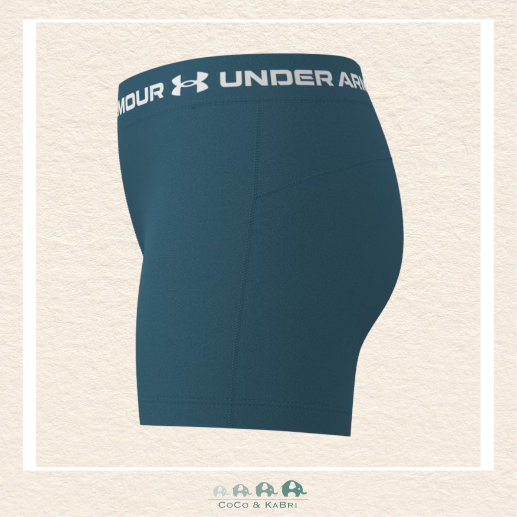 Under Armour Heat Gear Shorty Youth Girls' Shorts - Boundless Blue, CoCo & KaBri Children's Boutique