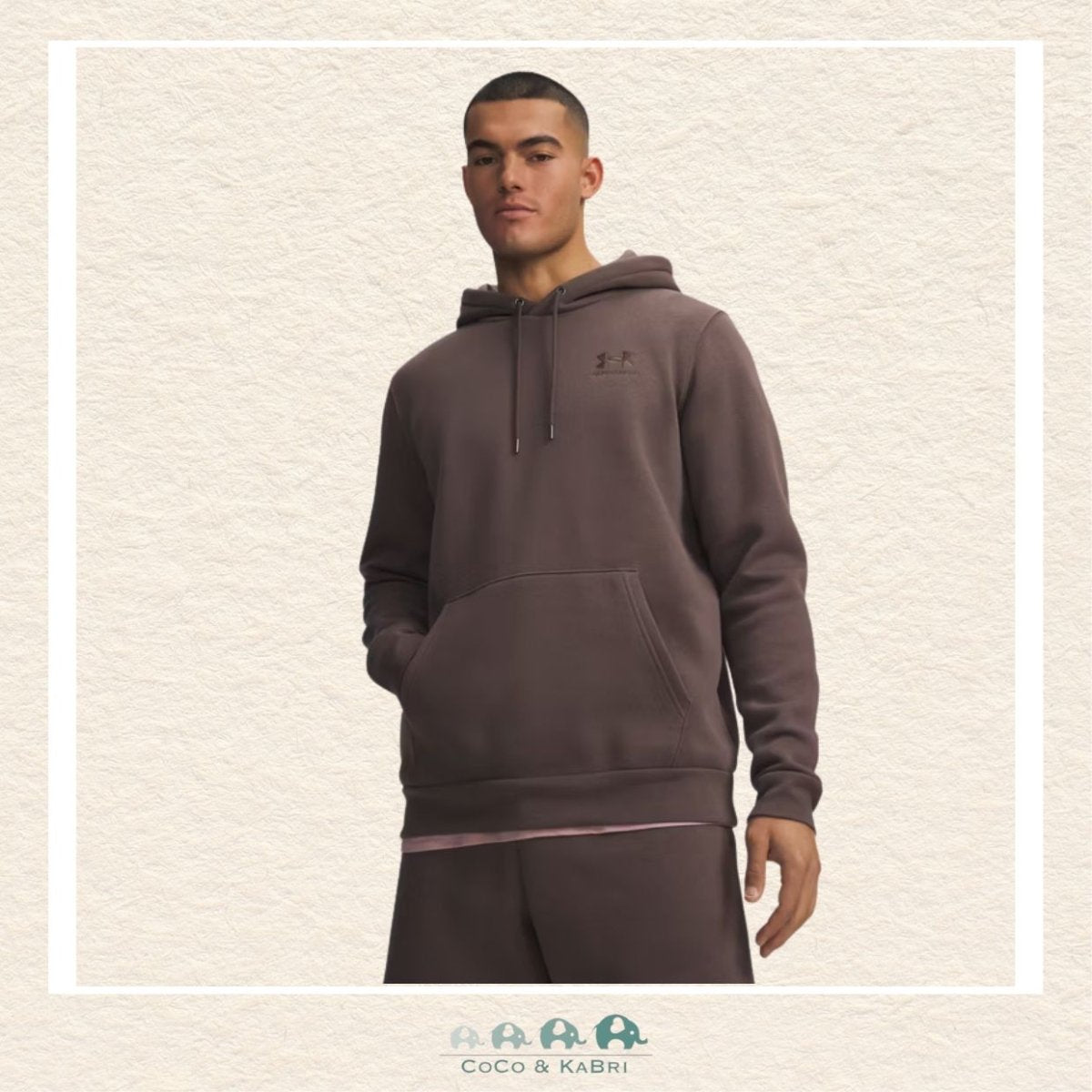 Under Armour: Icon Fleece Men's Hoodie - Peppercorn, CoCo & KaBri Children's Boutique, Brooks Alberta Canada