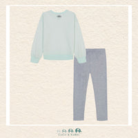 Under Armour Infant Seaglass Blue Crewneck with Gray Leggings, CoCo & KaBri Children's Boutique