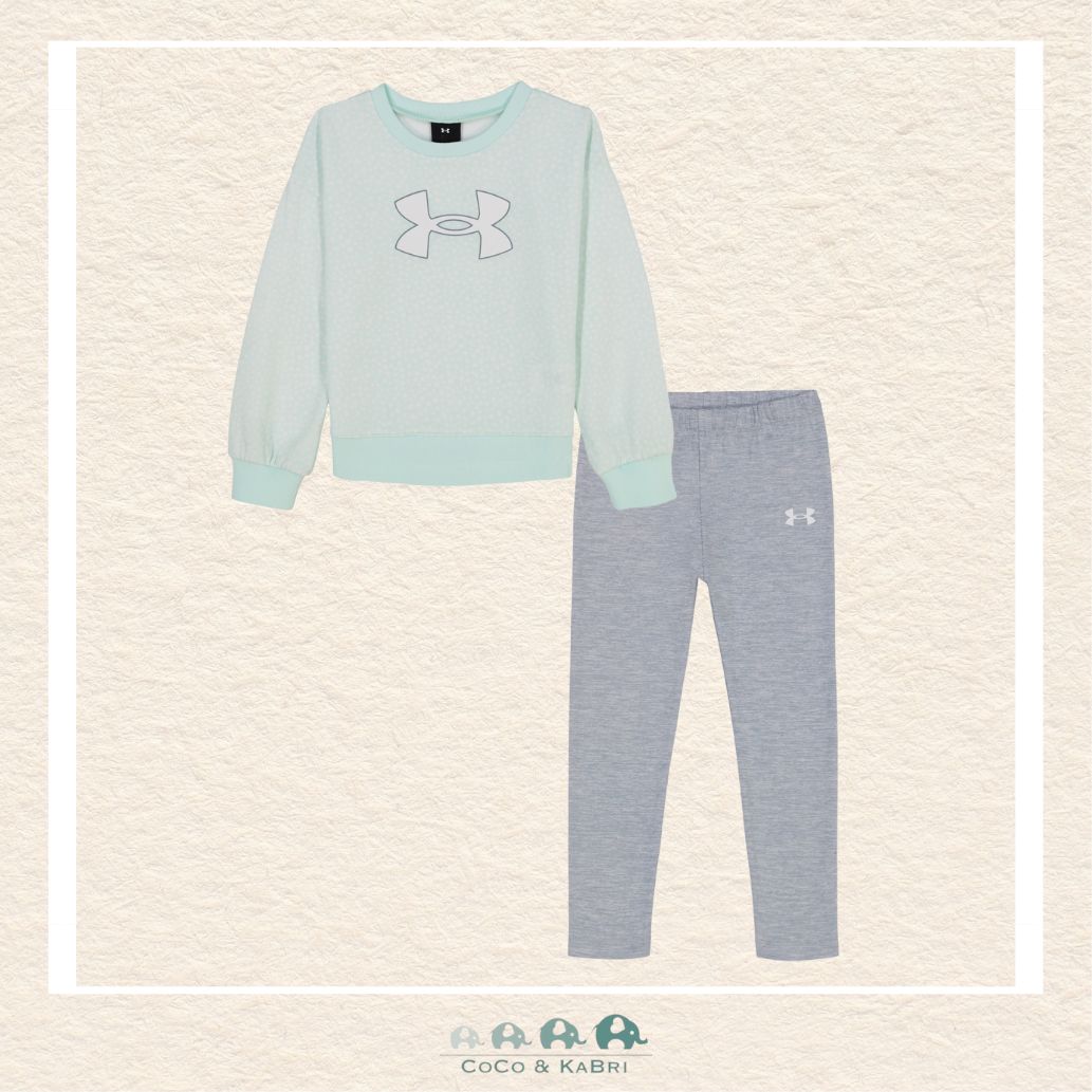 Under Armour Infant Seaglass Blue Crewneck with Gray Leggings, CoCo & KaBri Children's Boutique