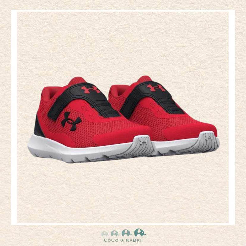 Under Armour: Infant Surge 3 AC Running Shoes - Red (R2-311), CoCo & KaBri Children's Boutique