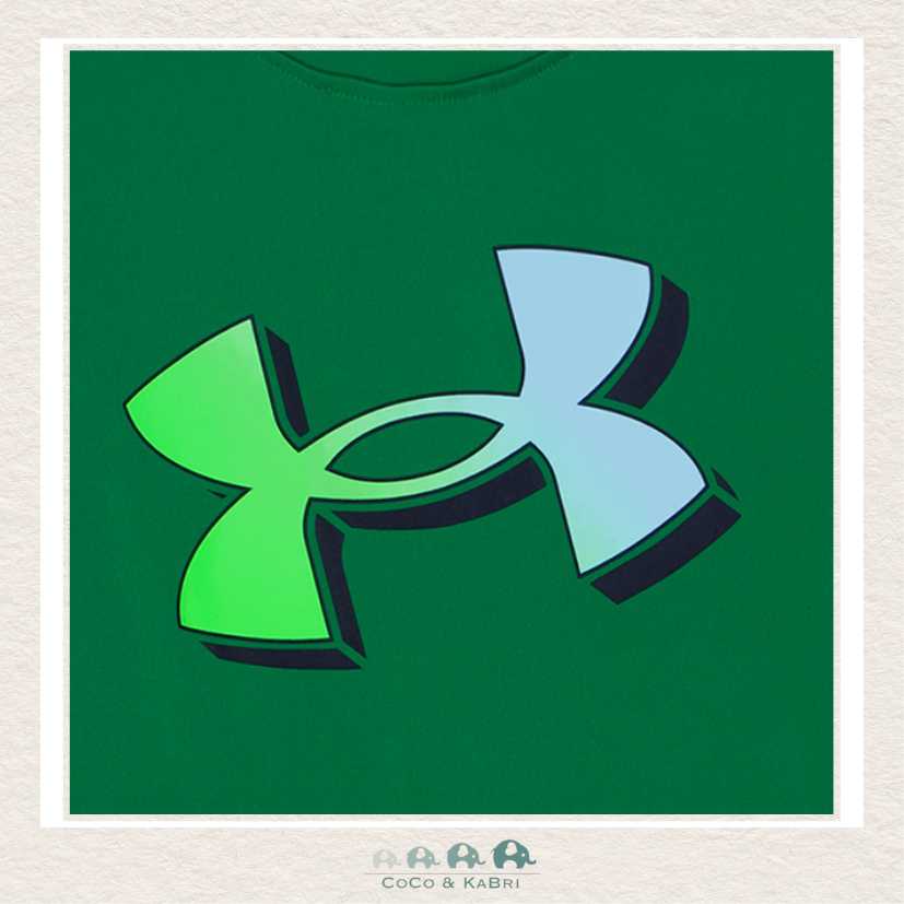 Under Armour: Kids Gradient Logo Short Sleeve Set - Team Kelly Green, CoCo & KaBri Children's Boutique