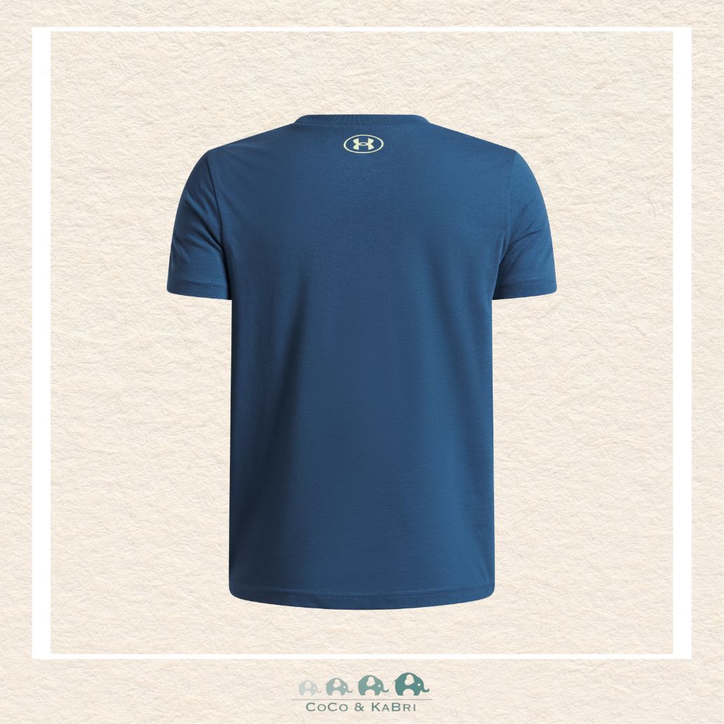 Back view of the Wham Blue Logo Blur shirt showing the clean athletic drape and the lightweight performance fabric designed for a full range of motion during play | Canada