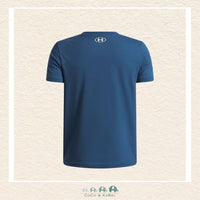 Back view of the Wham Blue Logo Blur shirt showing the clean athletic drape and the lightweight performance fabric designed for a full range of motion during play | Canada