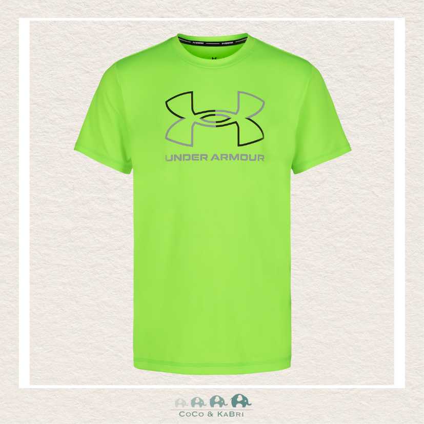 Under Armour Logo Split Surf Shirt - Hyper Green, CoCo & KaBri Children's Boutique